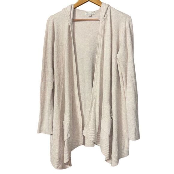 Barefoot Dreams Sweaters - Barefoot dreams cozychic ultra lite knit hooded cardigan cream medium
